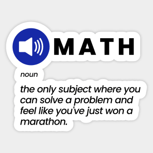 Funny Math Joke Sticker